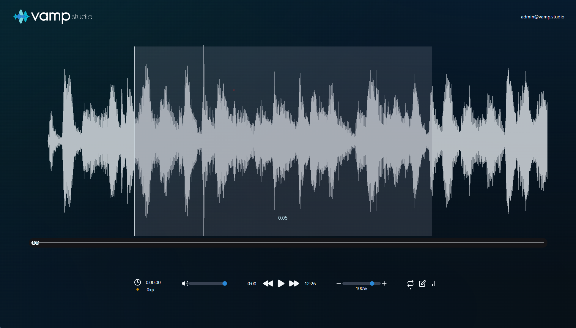 Intuitive interface for controlling playback and looping sections